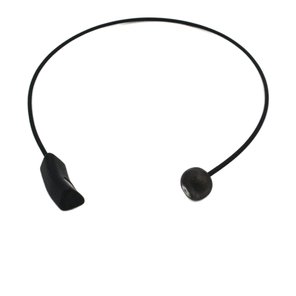 Atome PVC Necklace, Cast Iron