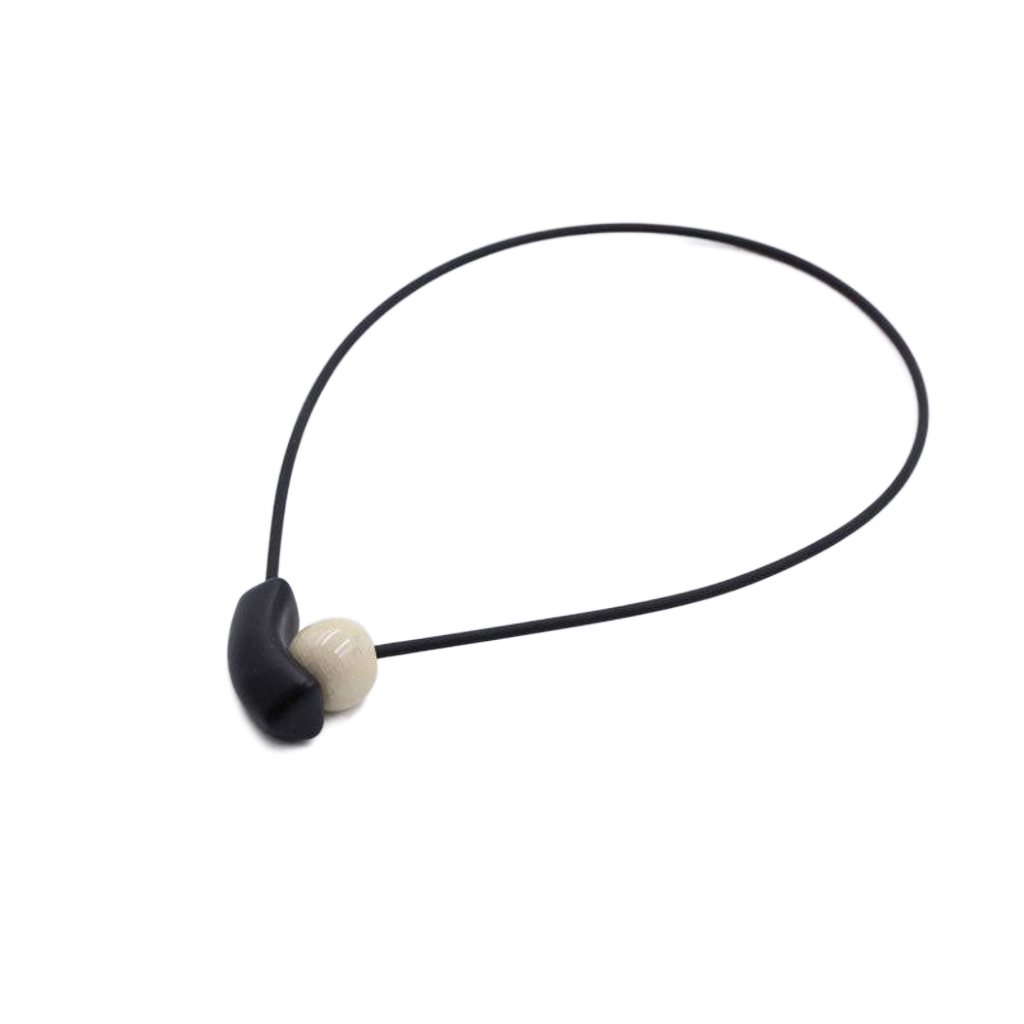 Atome PVC Necklace, Ivory