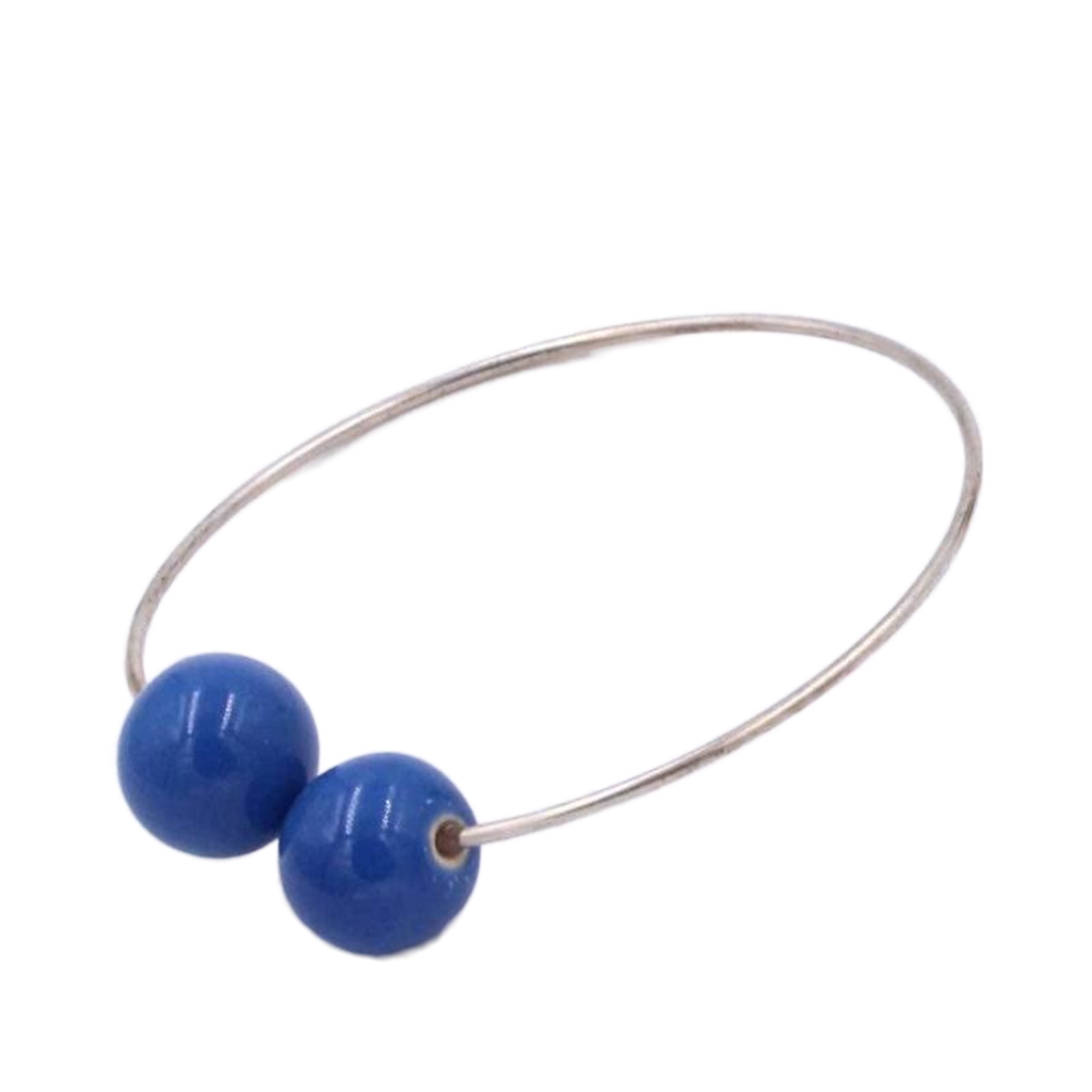 Perles Duo Ceramic Bracelet, Azur