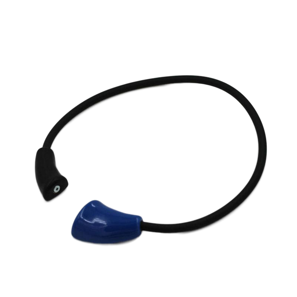 Masai Ceramic PVC Necklace, Azure