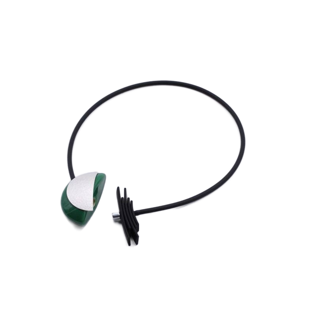 Big Bang PVC Necklace, Green