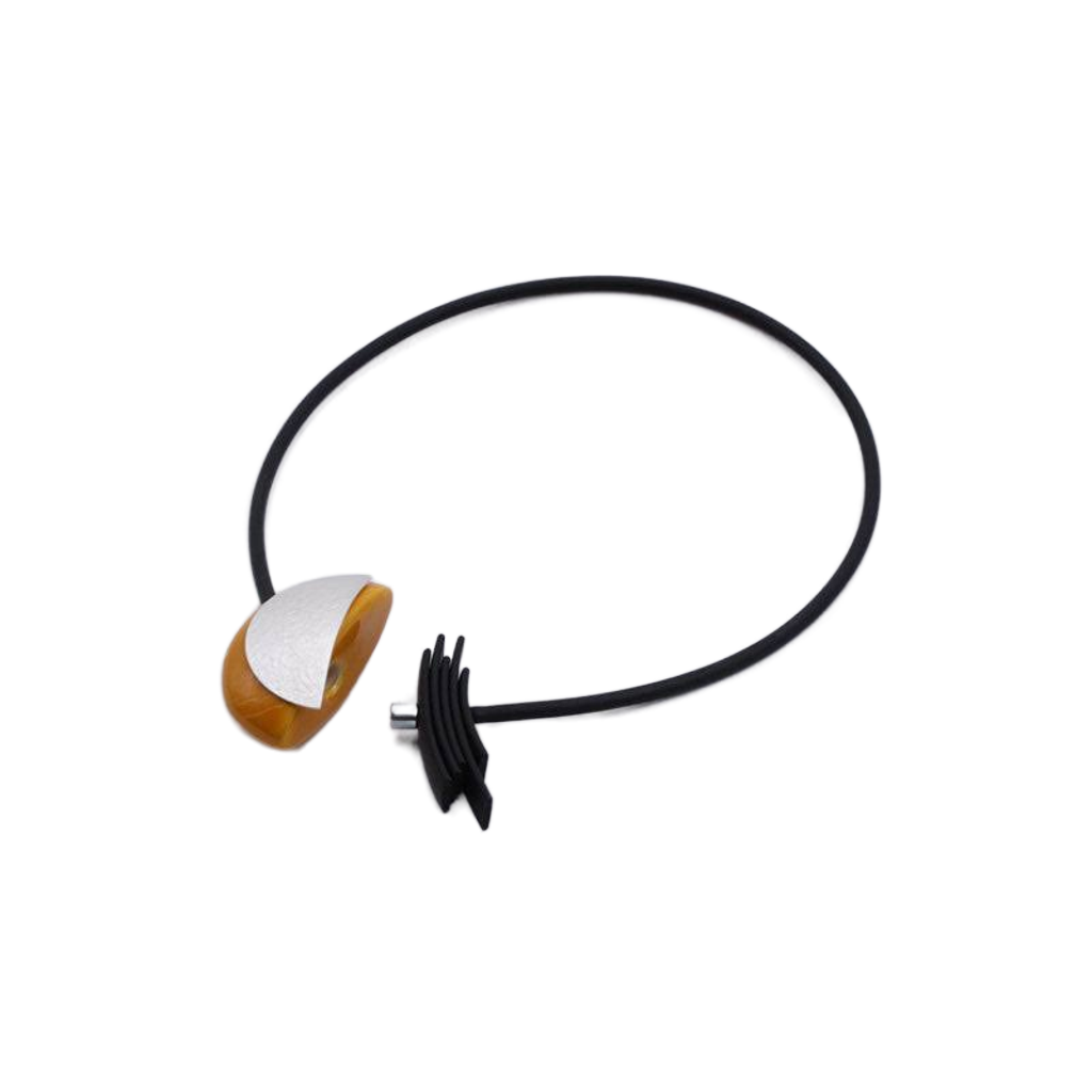 Big Bang PVC Necklace, Orange