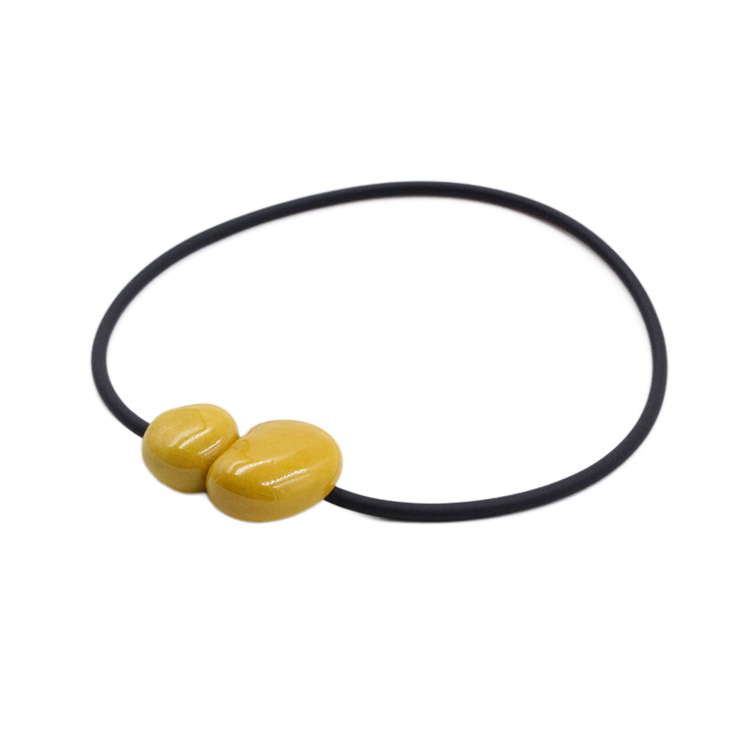 Big Galet PVC Necklace, Sun