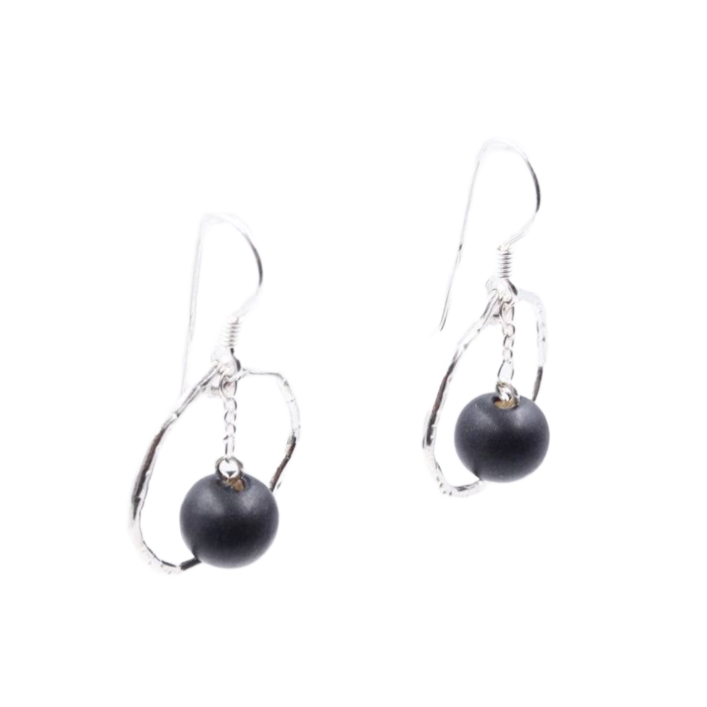 Gypsies Drop Earrings, Black