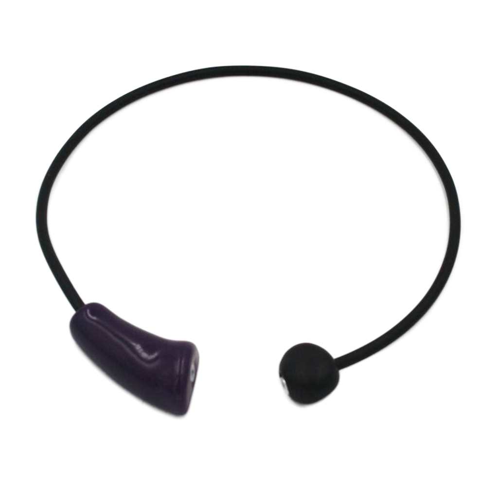 Comete PVC Necklace, Midnight Blue