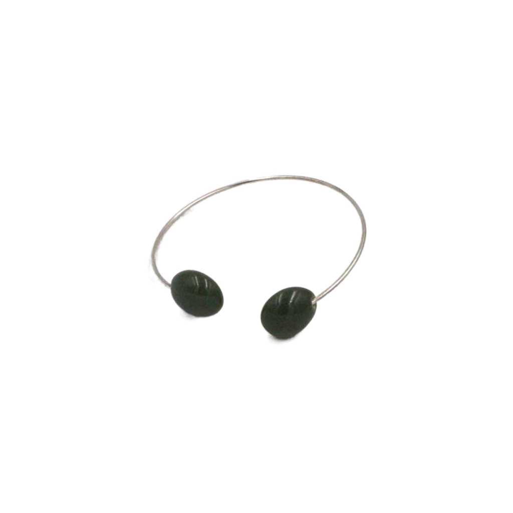 Duo Gouttes d'Eau Ceramic Bracelet, Khaki