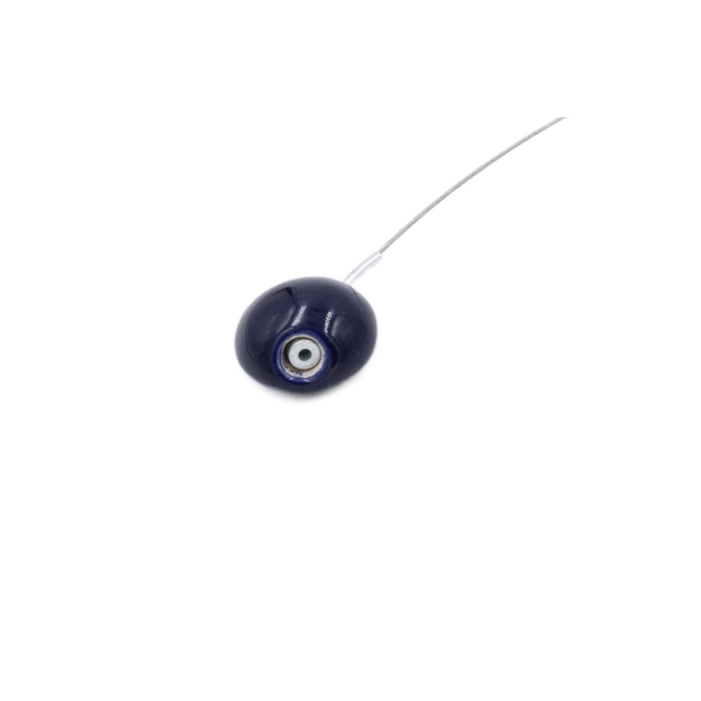 Fleur Ceramic Necklace, Midnight Blue