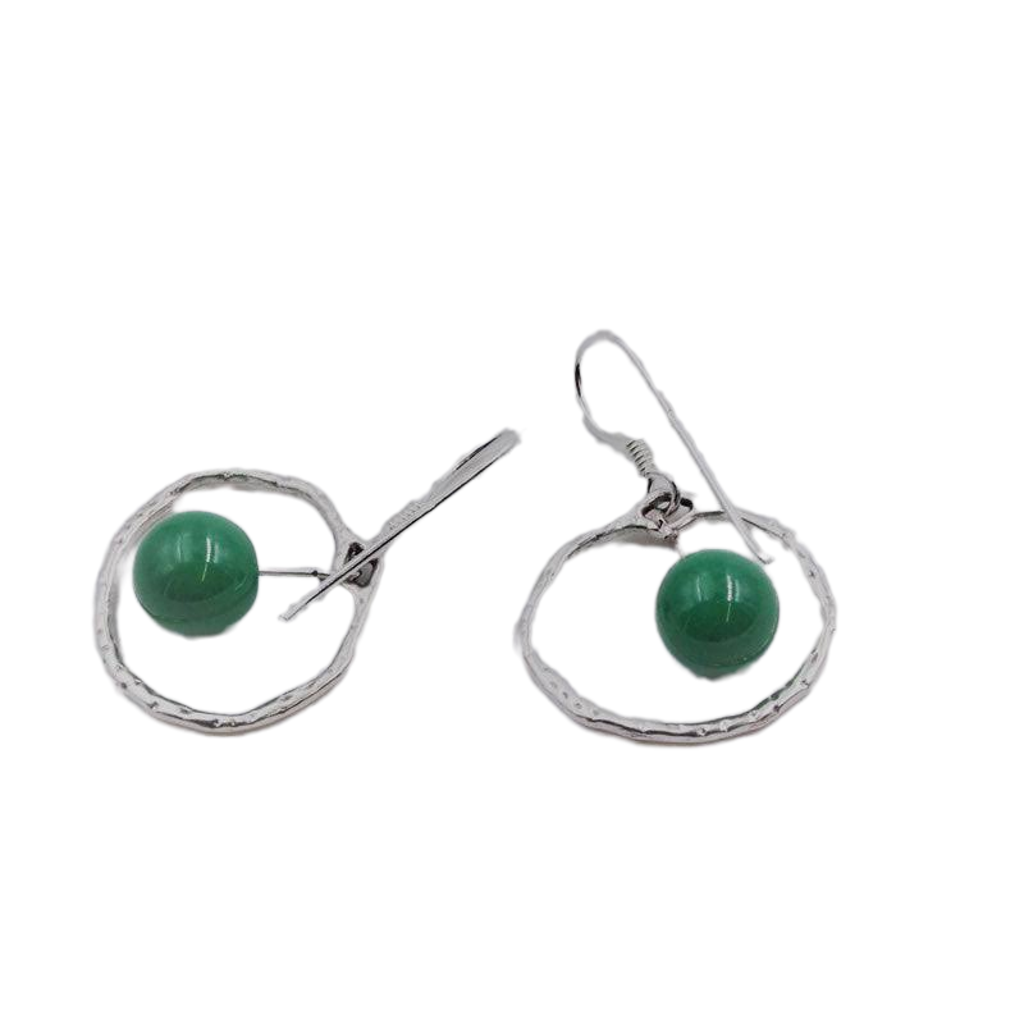 Gypsies Drop Earrings, Green
