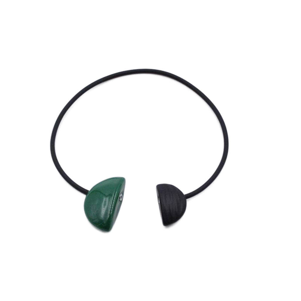Inca Yucatan PVC Necklace, Green