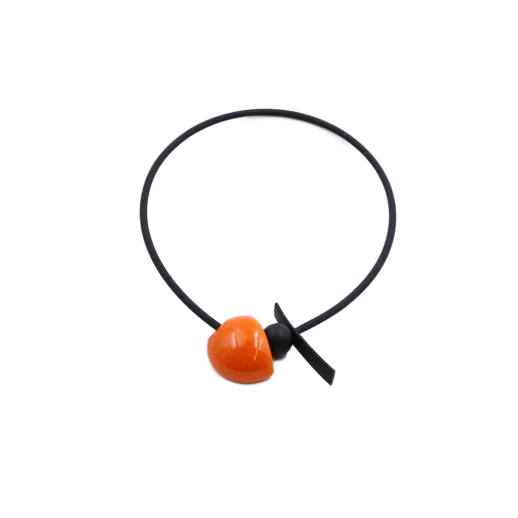 Shogun PVC Necklace, Orange