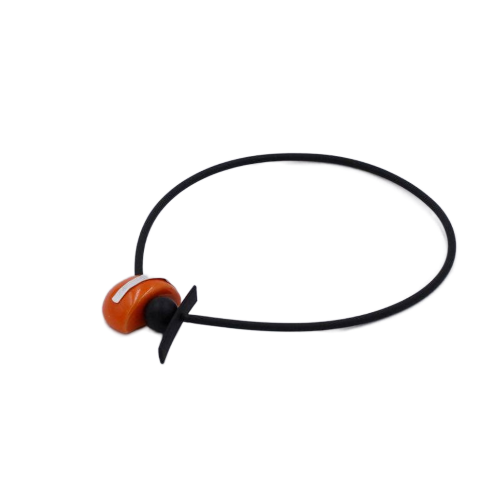 Slash PVC Necklace, Orange