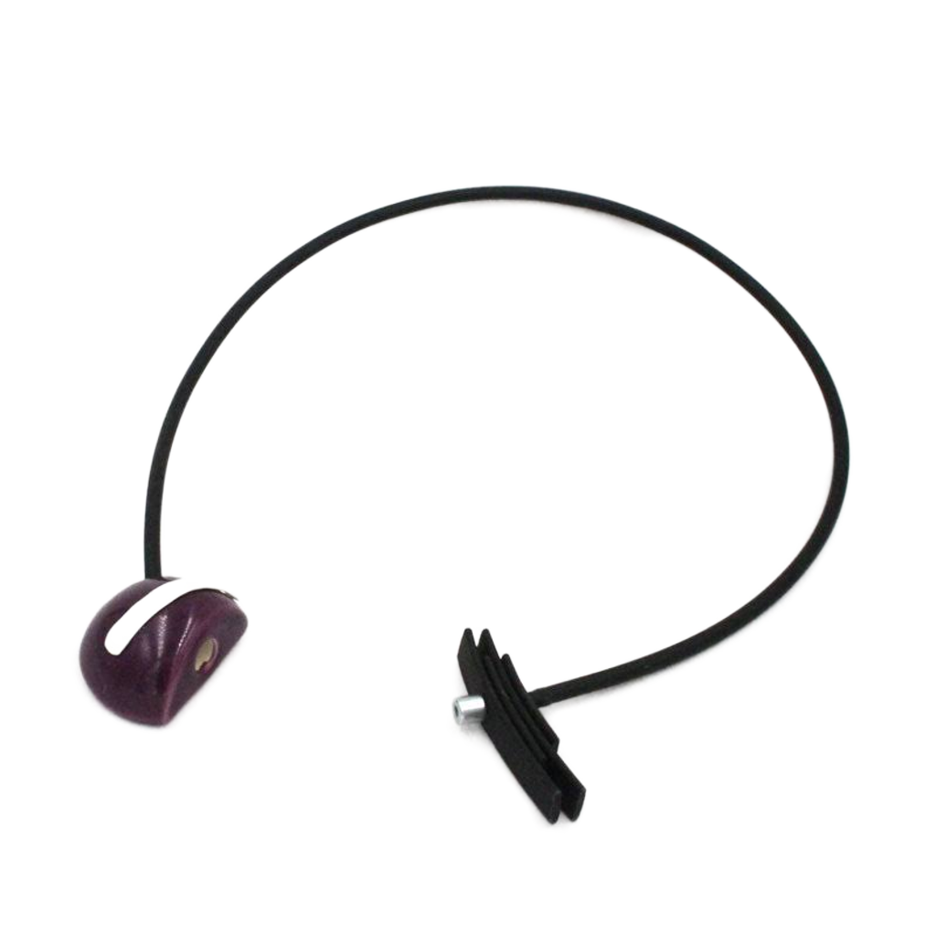 Slash PVC Necklace, Plum