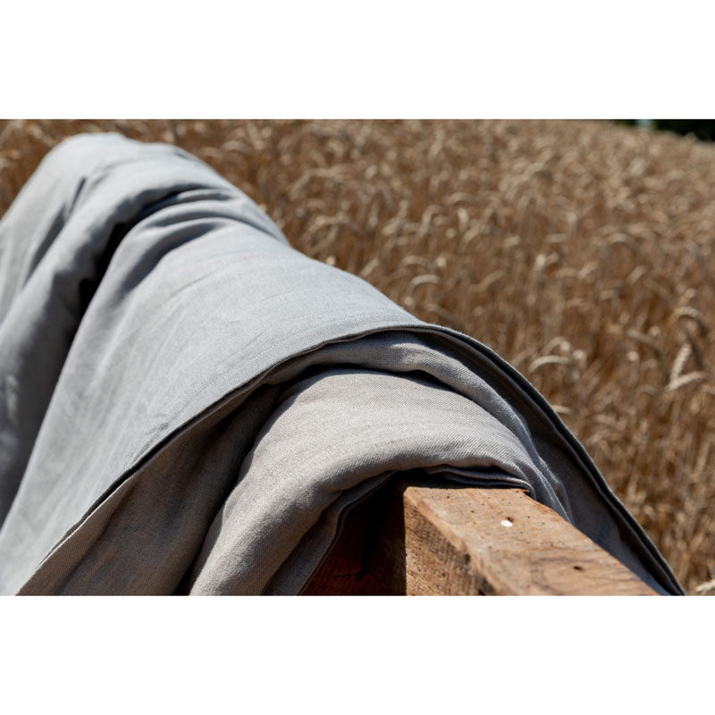 Pure Washed Linen Quilt, Two-Tone Clay