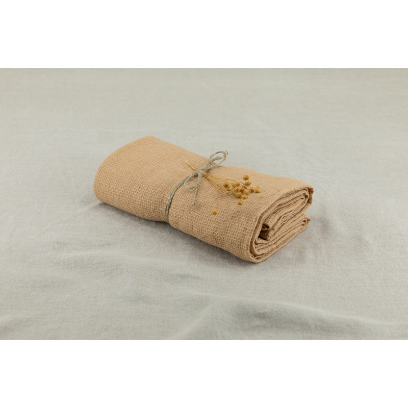 Pure Washed Linen Towels, Honey