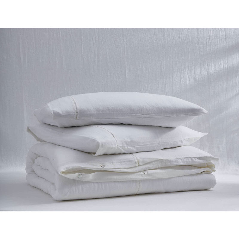 Prestige Linen Pillow Case, White