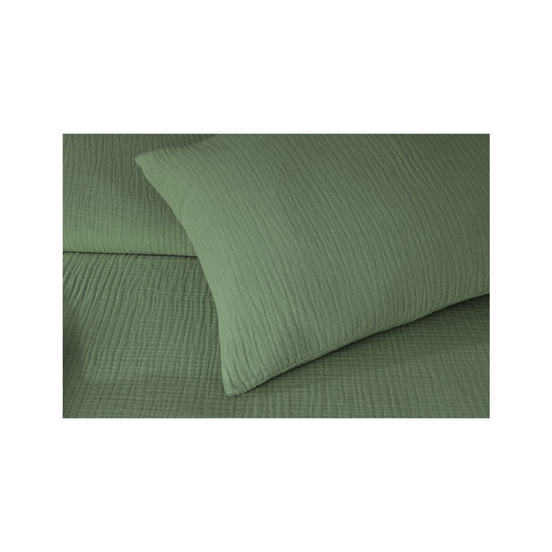 Cotton Gauze Pillow Case, Khaki - Zouf.biz