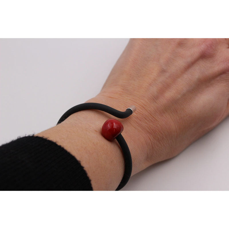 Twist Ceramic Bracelet, Cherry