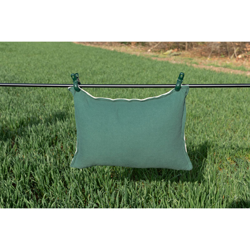 Pure Washed Linen Cushion Cover, Two-Tone Pine Green