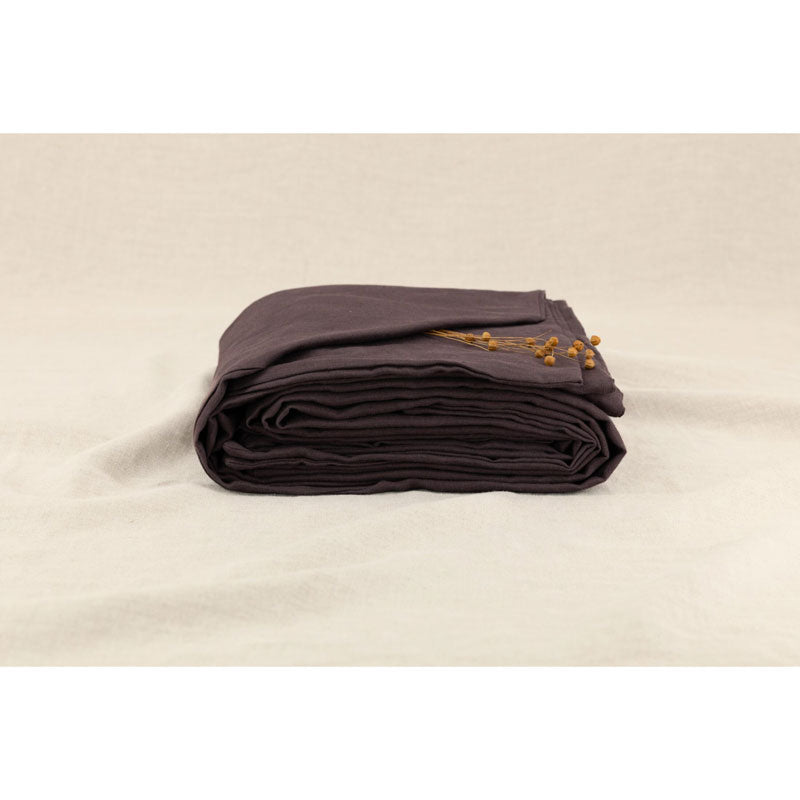 Pure Washed Linen Duvet Cover, Chestnut