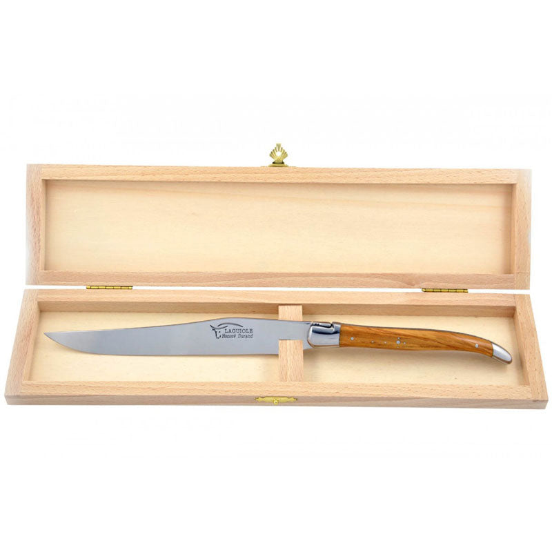 Laguiole Carving Knife Olive Wood, Prestige Collection - Zouf.biz