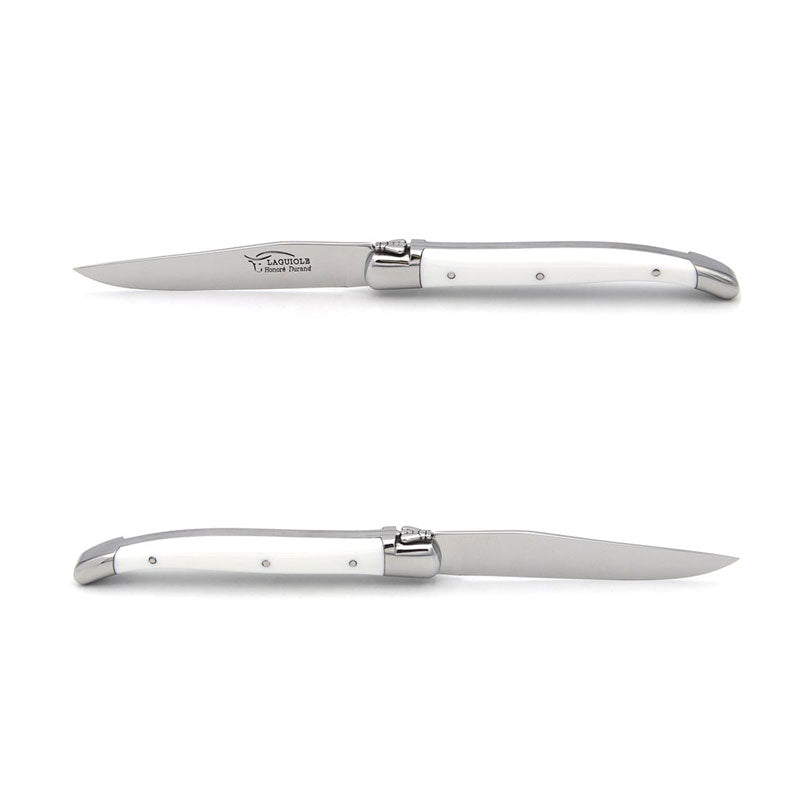 Laguiole Dessert Knives, Mix Corian