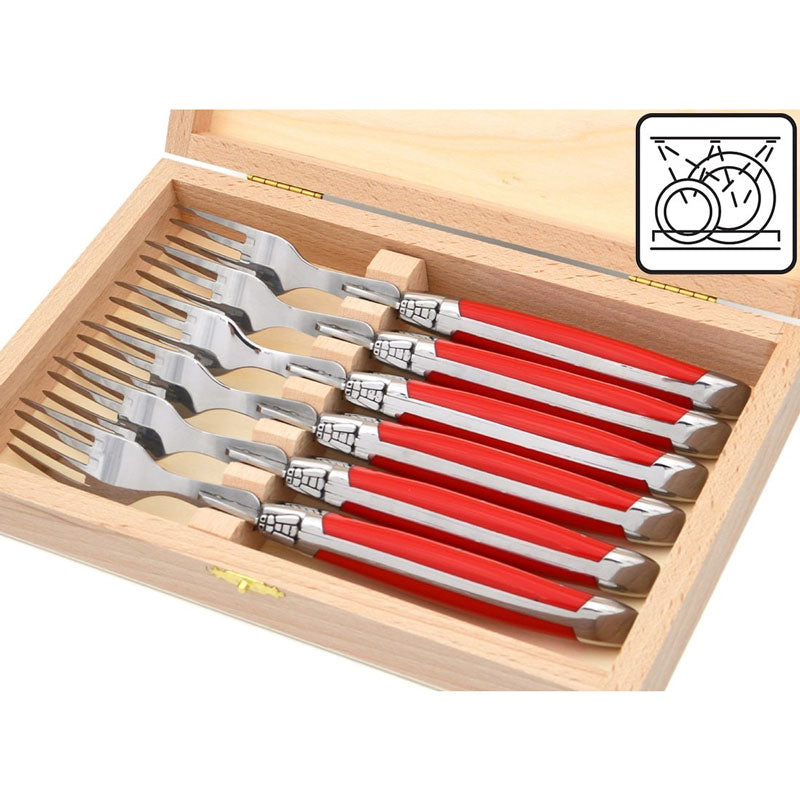 Laguiole Forks, Red Corian
