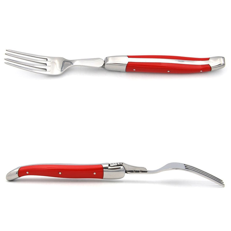 Laguiole Forks, Red Corian