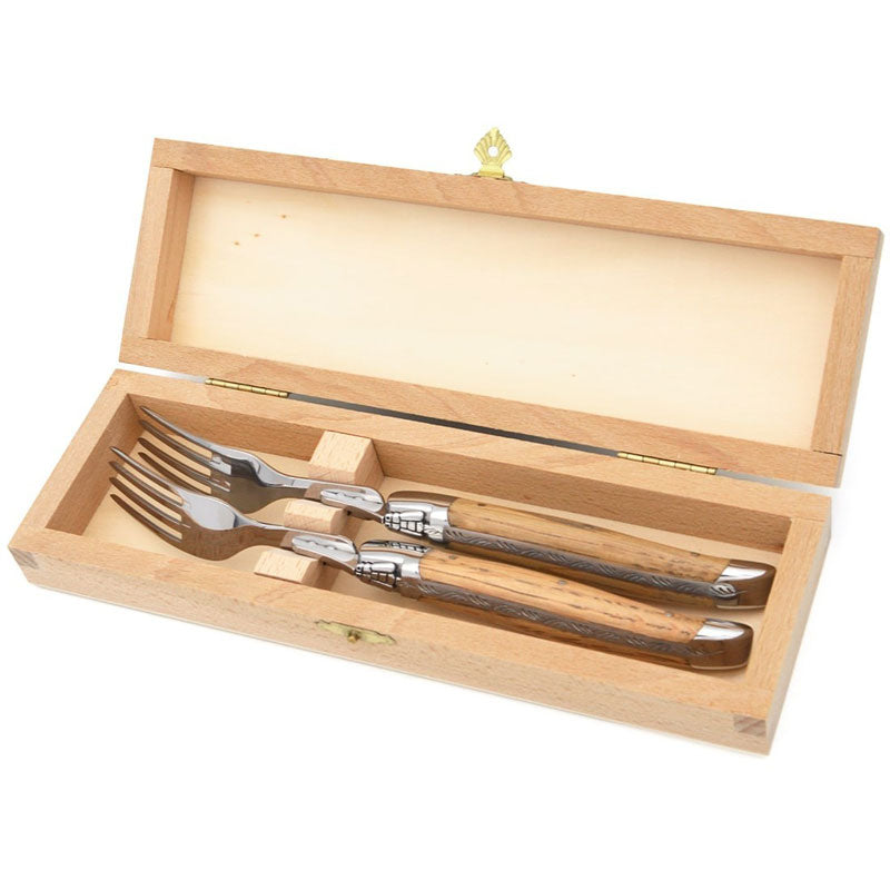 Laguiole Forks Barrel Oak, Prestige Collection