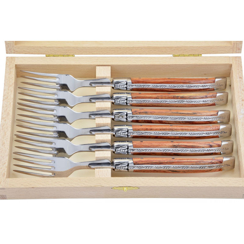 Laguiole Forks, Rosewood - Zouf.biz