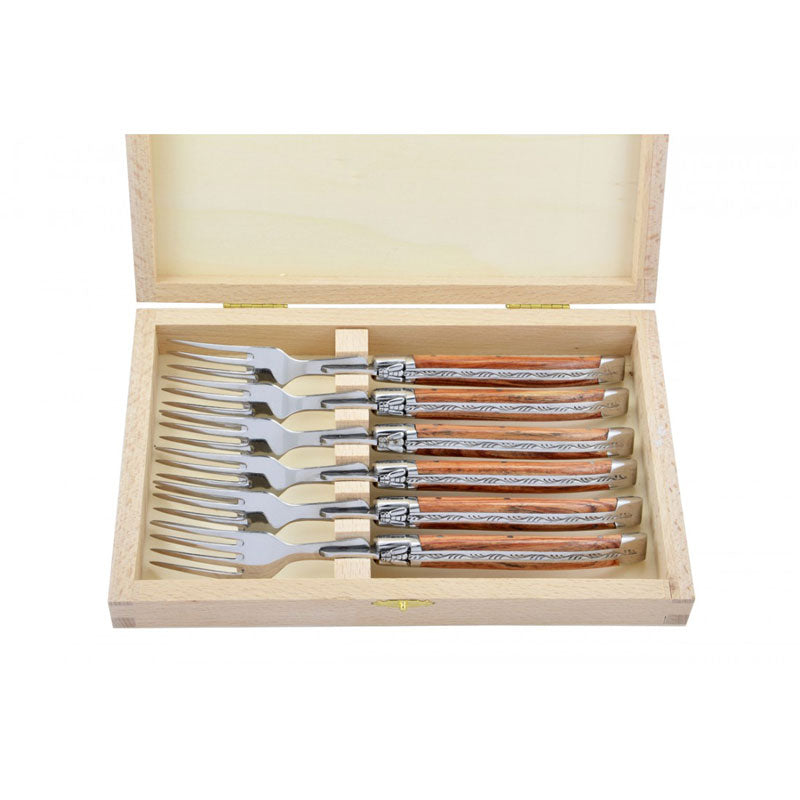 Laguiole Forks, Rosewood - Zouf.biz