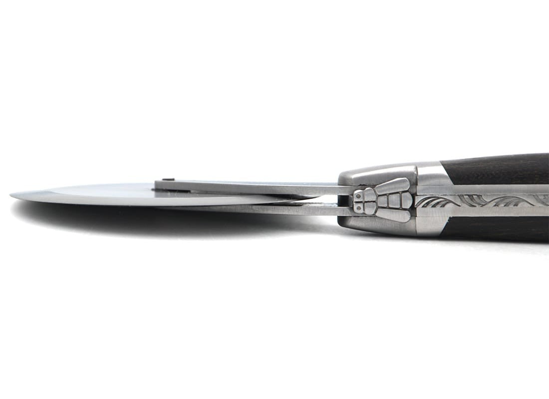 Laguiole Pizza Wheel Ebony Wood Handle, Prestige Collection