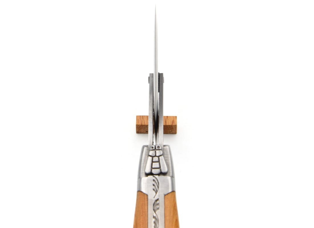 Laguiole Pizza Wheel Juniper Wood Handle, Prestige Collection