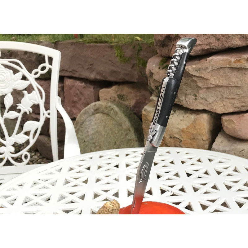 Laguiole Ebony Wood 2 Piece Pocket Knife - 12cm, Prestige Collection - Zouf.biz