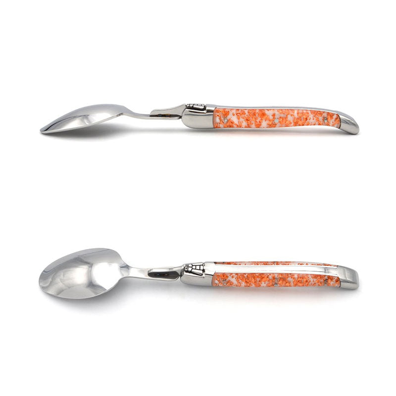 Laguiole Table Spoons, Copper Foil Inclusion