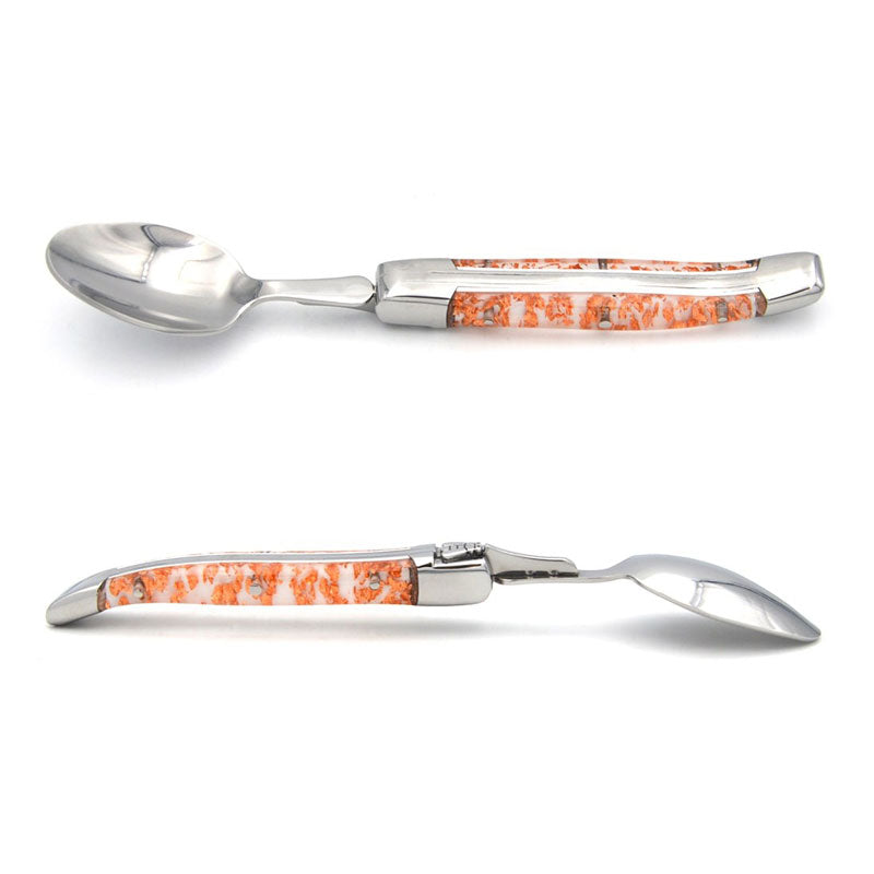 Laguiole Teaspoons, Copper Foil Inclusion