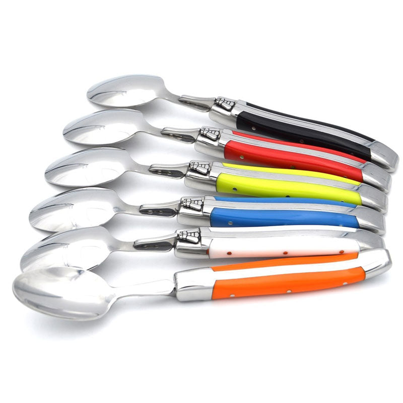 Laguiole Teaspoons, Mix Colours Corian