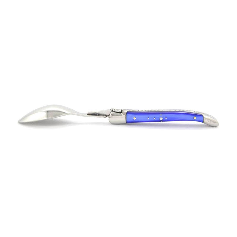Laguiole Teaspoons, Blue Acrylic - Zouf.biz