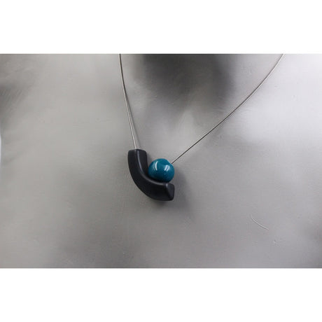 Atome Ceramic Necklace, Duck Egg Blue - Zouf.biz