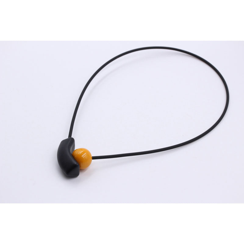 Atome PVC Necklace, Apricot - Zouf.biz