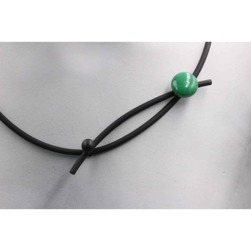 Cerisier PVC Necklace, Green