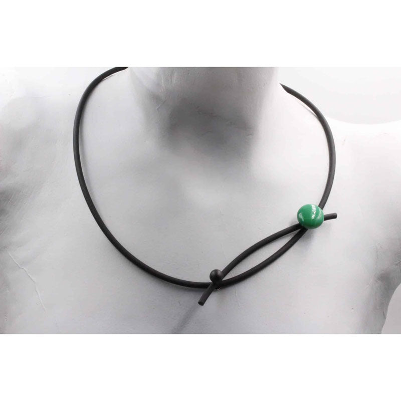 Cerisier PVC Necklace, Green
