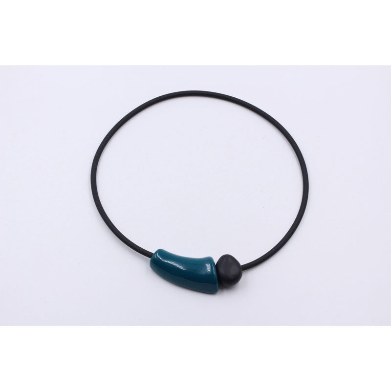 Comete PVC Necklace, Duck Egg Blue - Zouf.biz