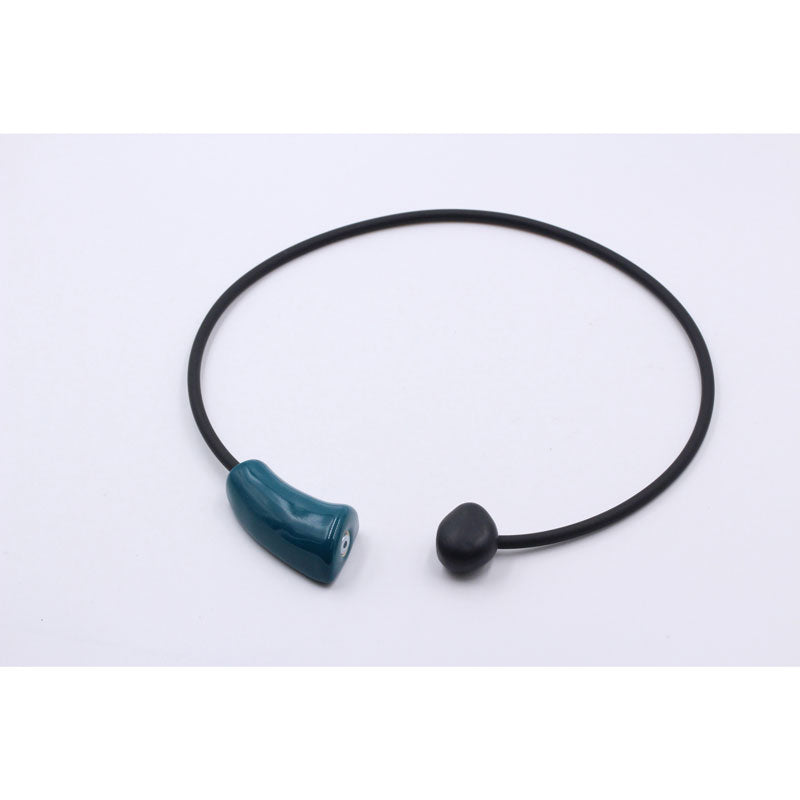 Comete PVC Necklace, Duck Egg Blue - Zouf.biz