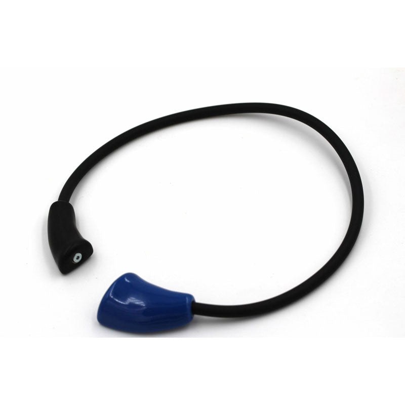 Masai Ceramic PVC Necklace, Azure