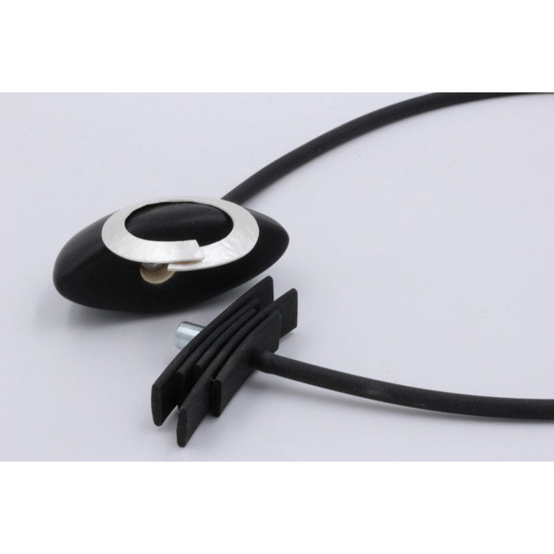 Saturne PVC Necklace, Black