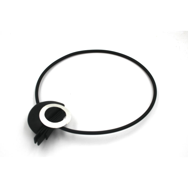 Saturne PVC Necklace, Black