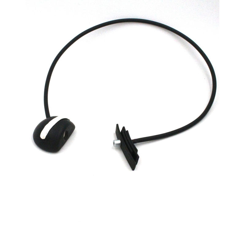 Slash PVC Necklace, Black