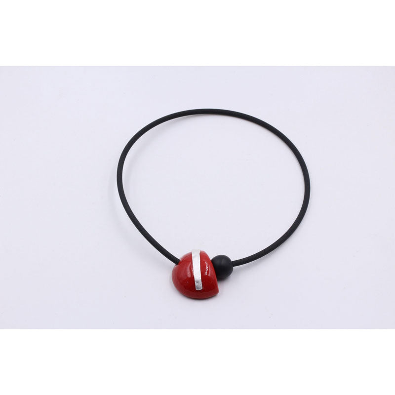 Slash PVC Necklace, Cherry - Zouf.biz