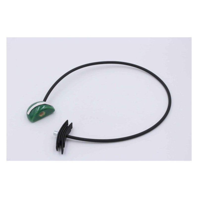Slash PVC Necklace, Green