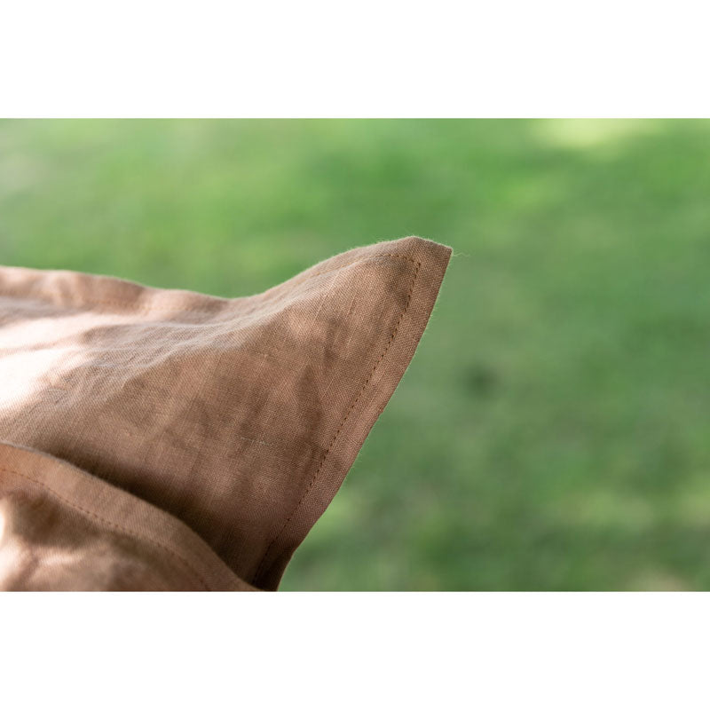 Pure Washed Linen Pillow Case, Hazelnut